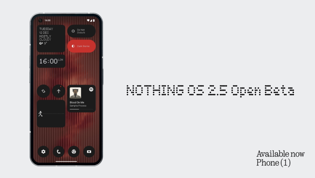 Nothing released Nothing OS 2.5.1 Open Beta 2 update for Phone (1) Users